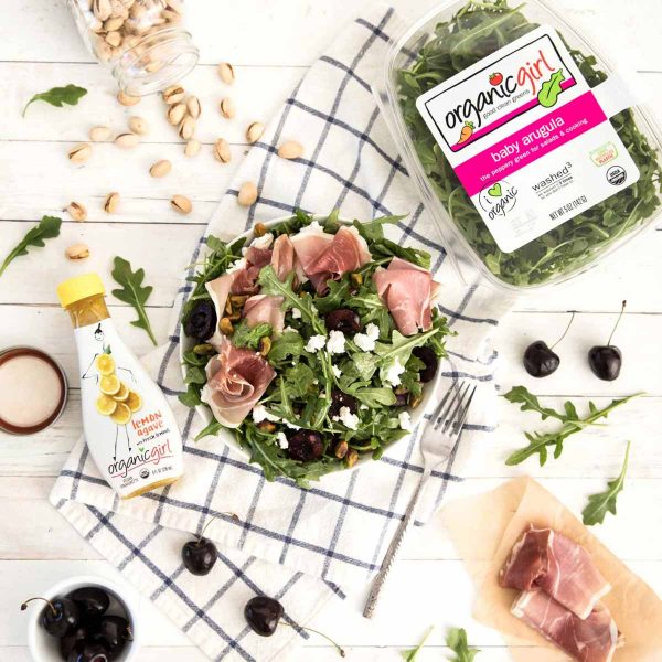 cherry & prosciutto salad