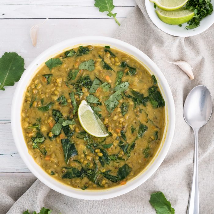 mung bean coconut curry with kale from organicgirl