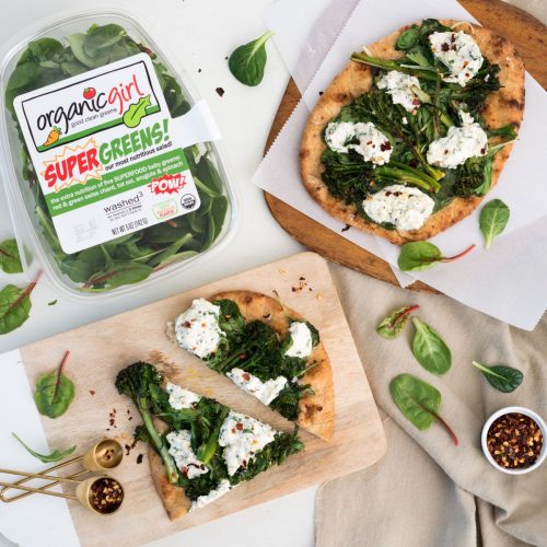 broccoli rabe & ricotta flatbread