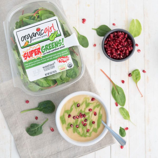 creamy cauliflower & greens soup