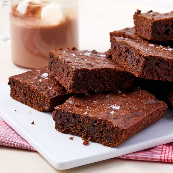 SUPER SPINACH! spicy double dark chocolate brownies