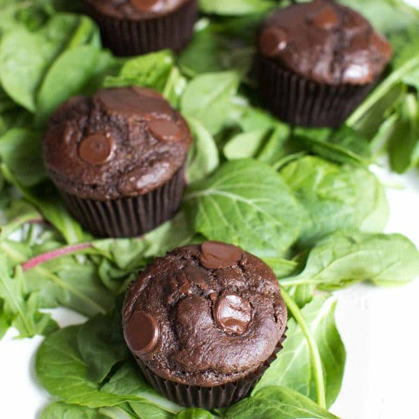 superfood double chocolate muffins