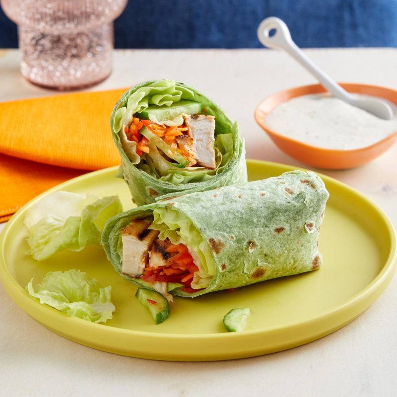 chicken caesar butter lettuce wraps