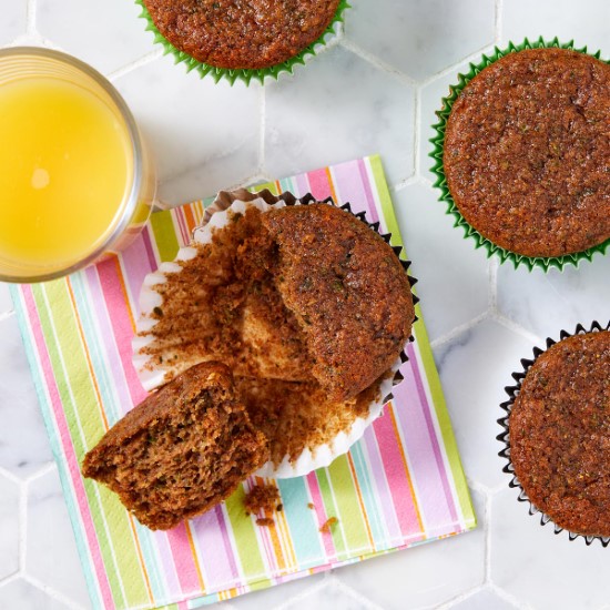 banana strawberry muffins